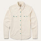 Turquoise Snap Western Denim Shirt in Cream by Stetson