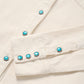 Turquoise Snap Western Denim Shirt in Cream by Stetson