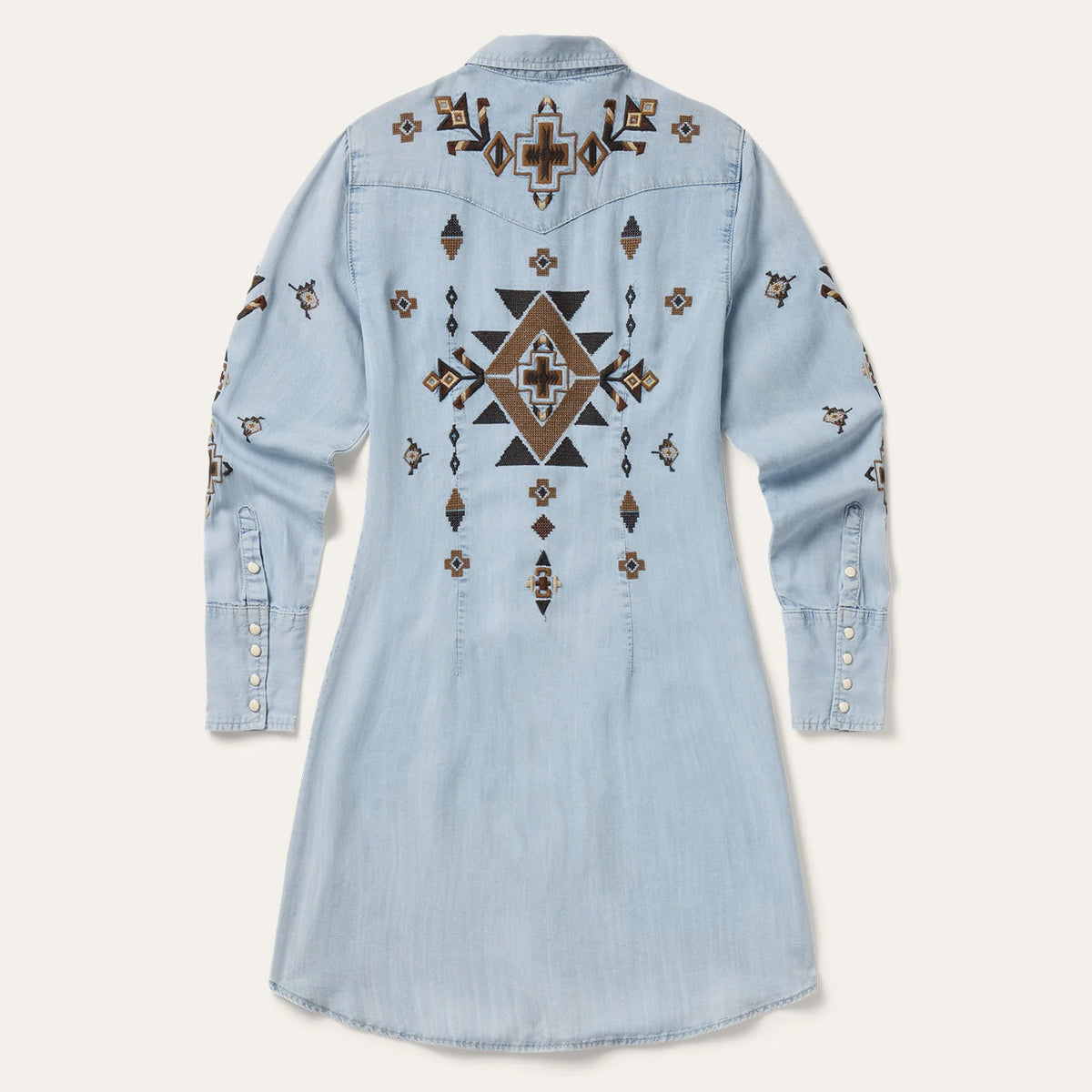 Stetson Floral Embroidered Western Dress