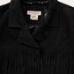 Stetson Fringe Suede Jacket in Black