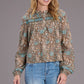 Carnation Print Blouse by Stetson