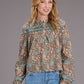 Carnation Print Blouse by Stetson