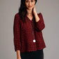 Stetson Ditzy Red Rayon Blouse