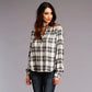 Stetson Ash Gray Plaid Herringbone Twill Shirt