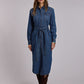 Stetson Western Denim Midi Shirt Dress