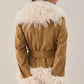 Azalea Wang Tori Faux Fur Trim Wrap Jacket