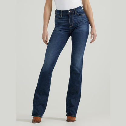 Wrangler Bespoke High Rise Bootcut Jean in Lacey