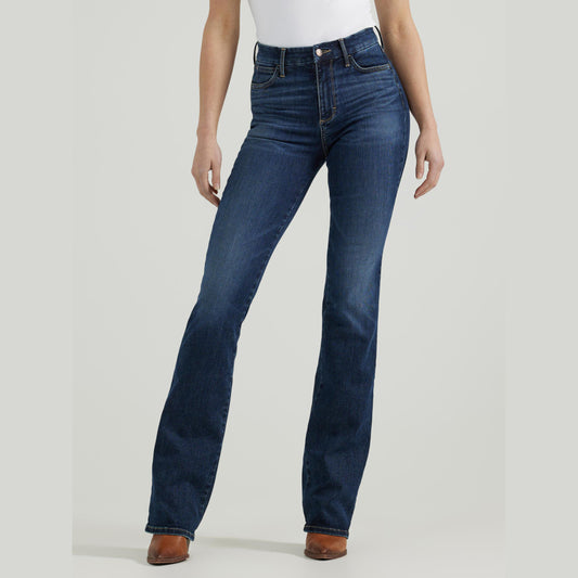 Wrangler Bespoke High Rise Bootcut Jean in Lacey