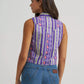 Wrangler Retro Punchy Sleeveless Snap Shirt Purple at Bourbon Cowgirl