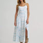 Wrangler Retro Americana Maxi Dress White at Bourbon Cowgirl