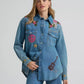 Wrangler X Lainey Wilson Embroidered Denim Shirt at Bourbon Cowgirl