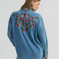 Wrangler X Lainey Wilson Embroidered Denim Shirt at Bourbon Cowgirl