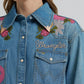 Wrangler X Lainey Wilson Embroidered Denim Shirt at Bourbon Cowgirl