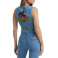 Wrangler X Lainey Wilson Denim Vest at Bourbon Cowgirl
