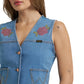 Wrangler X Lainey Wilson Denim Vest at Bourbon Cowgirl