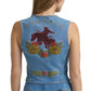 Wrangler X Lainey Wilson Denim Vest at Bourbon Cowgirl