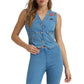 Wrangler X Lainey Wilson Denim Vest at Bourbon Cowgirl
