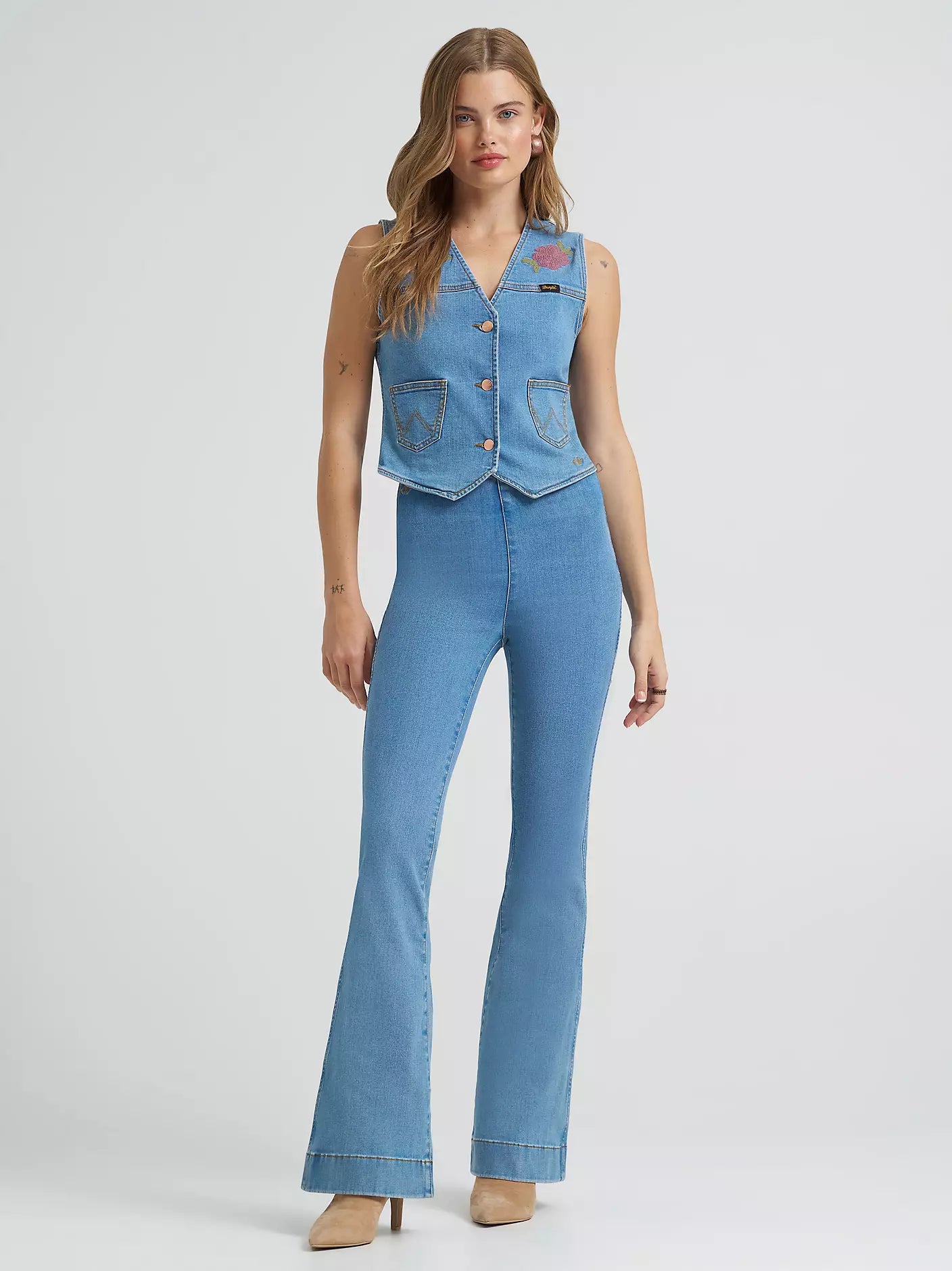 Wrangler X Lainey Wilson Pull On Flare Jeans at Bourbon Cowgirl
