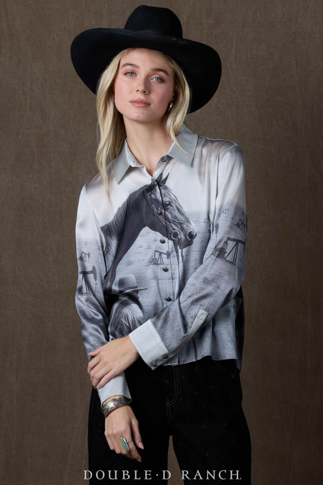 Well Watched Blouse by Double D Ranch