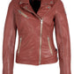Sofia RF Leather Jacket, Astro Dust