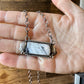 Bar Necklace - White Buffalo & Sterling Silver option 4