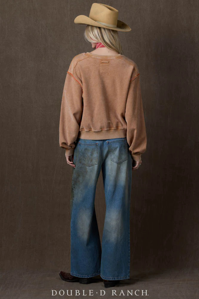 Tex-Oyl Sweatshirt Top by Double D Ranch