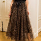 Aria Long Leopard Print Tulle Maxi Skirt