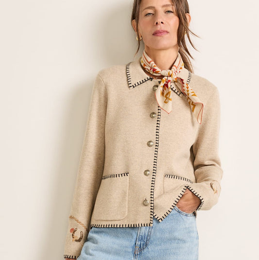 Souvenir Cardigan by Pendleton in Natural