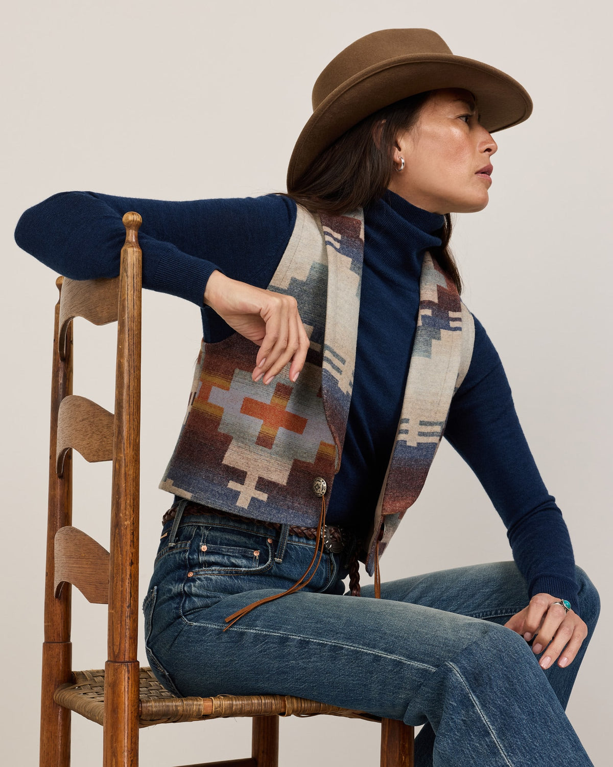 Dakota Wool Western Vest by Pendleton