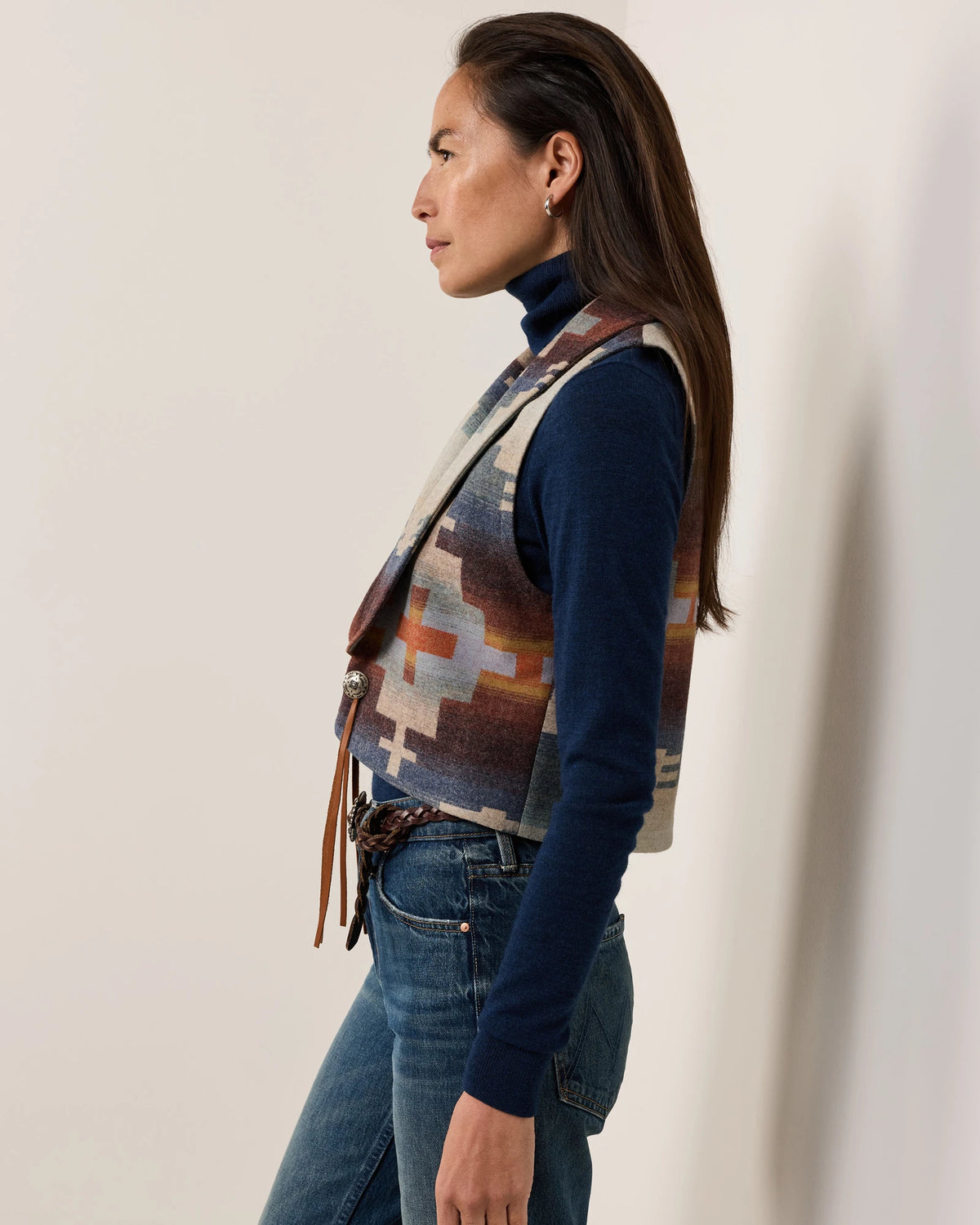 Dakota Wool Western Vest by Pendleton
