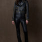Chapel Noir Leather Jacket by Double D Ranch