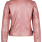 Sofia RF Leather Jacket by Mauritius in Rose Metallic