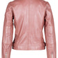 Sofia RF Leather Jacket, Rose Metallic