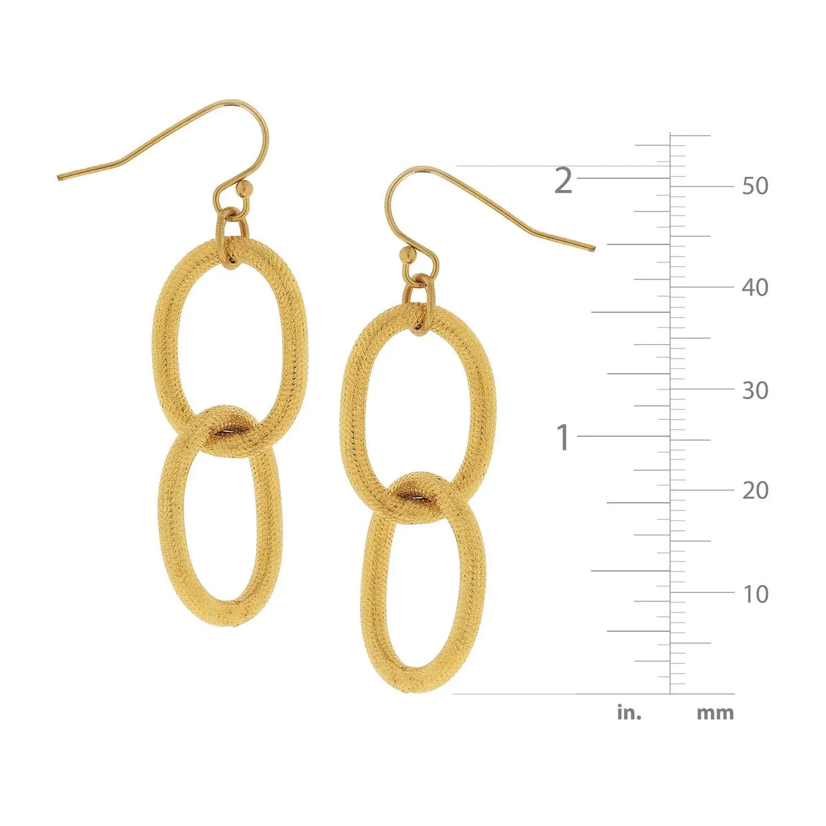 Loop Chain Earrings by Susan Shaw