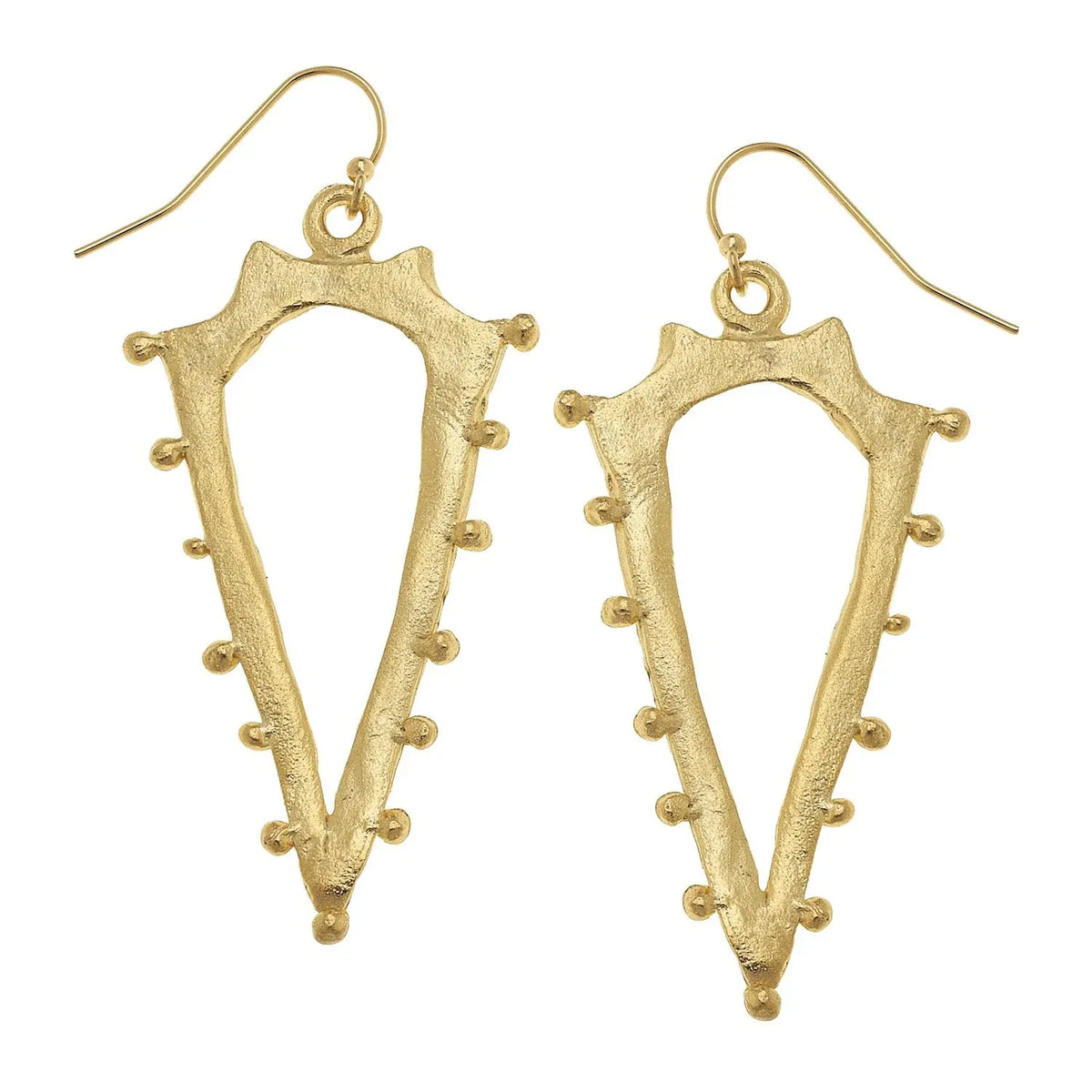 Studded Spear Earrings by Susan Shaw