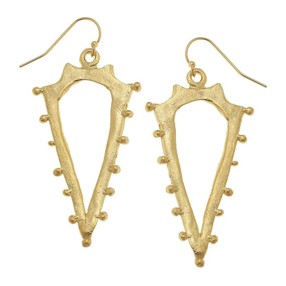 Studded Spear Earrings by Susan Shaw