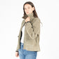 Yaima CF Leather Jacket, Light Sage