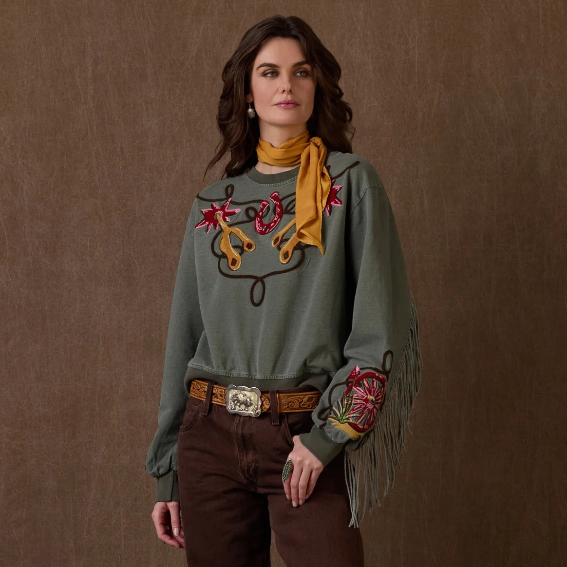 Diggers Sweatshirt with Embroidered Design
