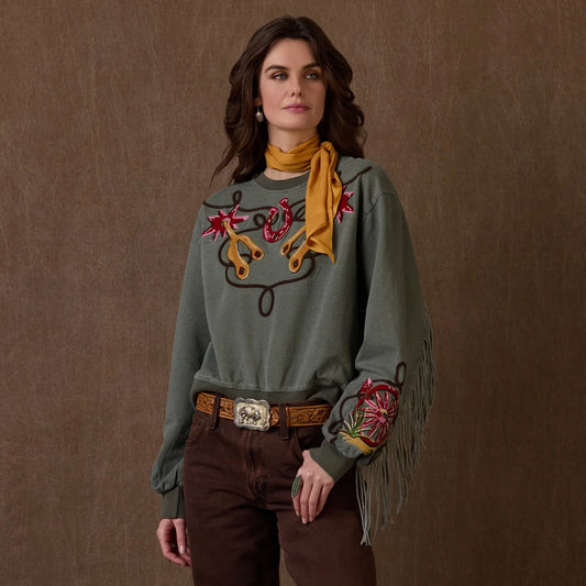 Diggers Sweatshirt with Embroidered Design