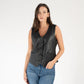 Kiralee RF Leather Vest, Black