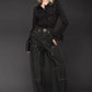 Novelty Button Barrel Leg Jeans