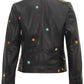 Nanca RF Leather Jacket by Mauritius in Black