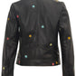 Nanca RF Leather Jacket, Black