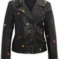 Nanca RF Leather Jacket, Black