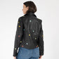 Nanca RF Leather Jacket, Black