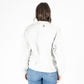 Pina OS Leather Jacket, White Marble