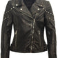 Danielle RF Leather Jacket, Black