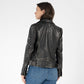 Danielle RF Leather Jacket, Black