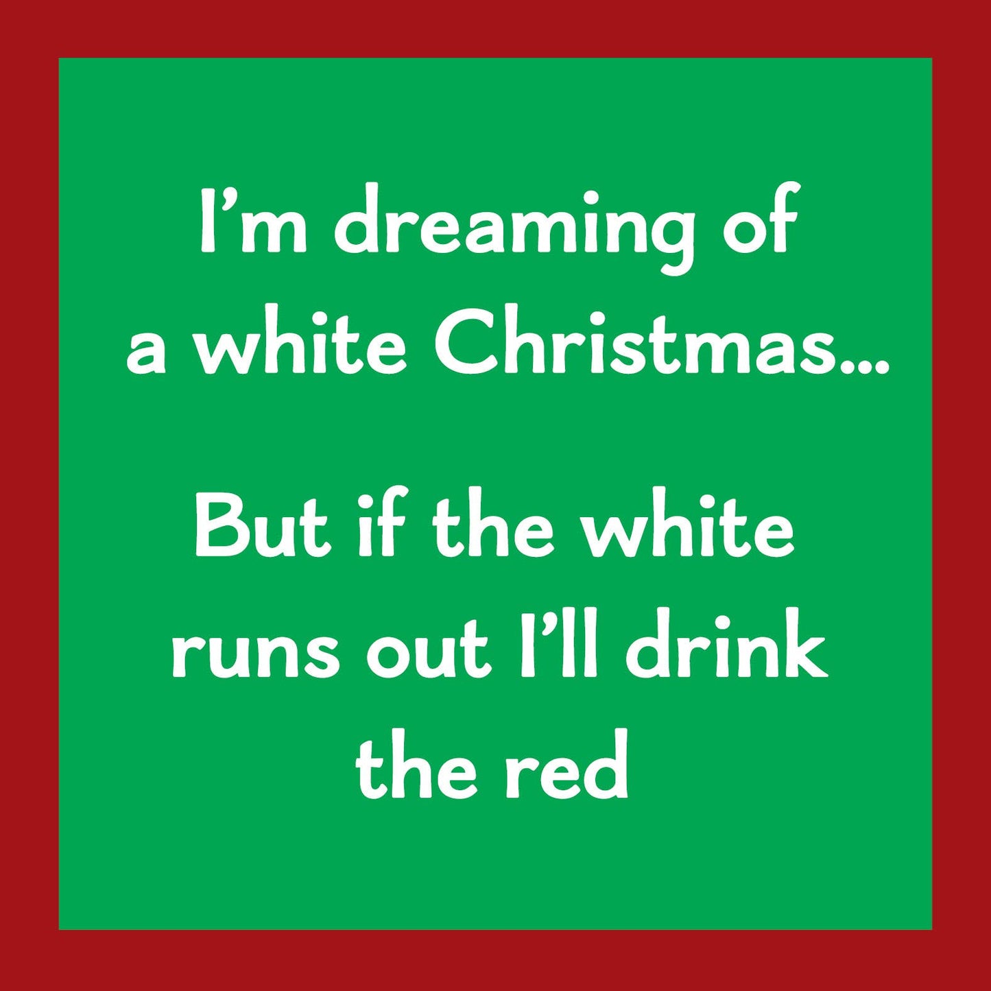 CARD Drink Red Christmas | Funny Gift | Kitsch Cards