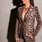 Kravitz Interlock Blazer Leopard by Care Tucker